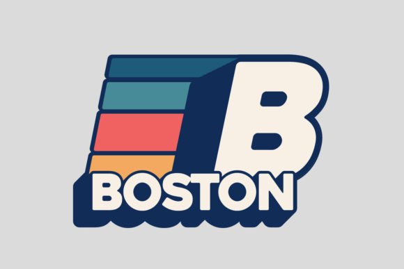 Boston USA T-Shirt Design Templates: Capture City Pride in Every Thread