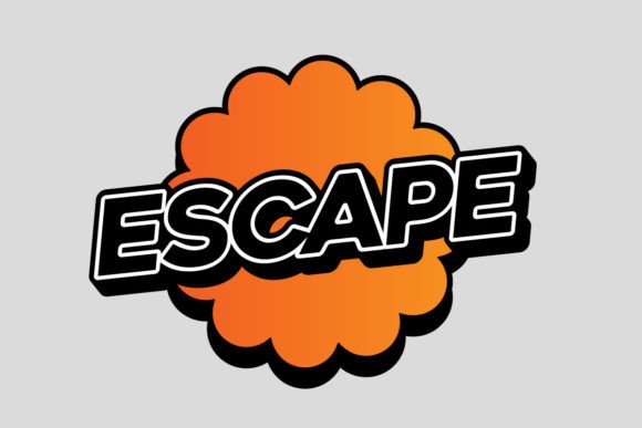 Escape T-shirt Design Templates: Aesthetic Streetwear Graphics