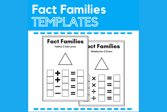 Fact Families Blank Templates: A Teacher's Secret for Quick Math Practice
