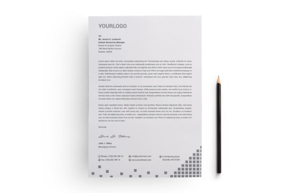 Minimalist Vector Letterhead Templates for Company Branding