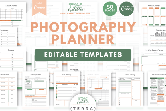 Streamline Your Creative Business with Photography Planner Canva Templates