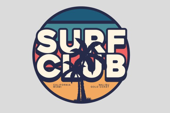 Surf Club T-shirt Design Templates: Your Aesthetic Apparel Starter Kit