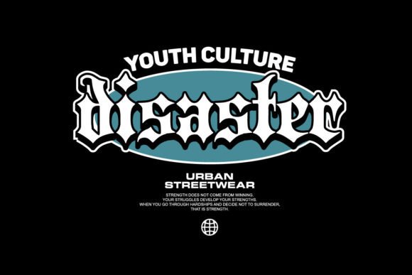 Unleash Raw Energy with Disaster Streetwear Design Templates